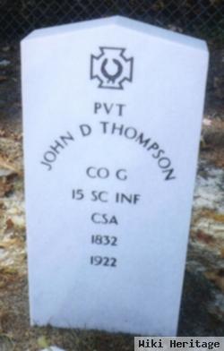 Pvt John David Thompson