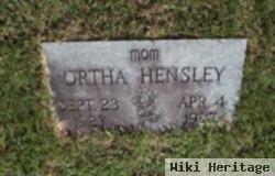 Ortha Jenkins Hensley