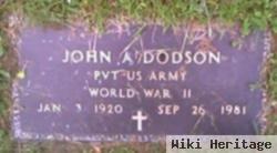 Pvt John A. Dodson