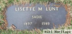 Lisette M "sadie" Lunt