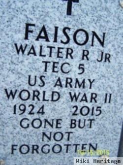 Walter R Faison, Jr