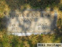 Christine "nonnie" Andrews