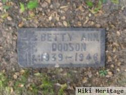 Betty Ann Dodson