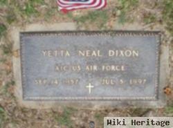 Yetta Neal Dixon