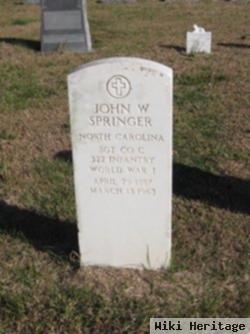 John W Springer