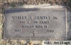 Wesley A. Hewitt, Sr
