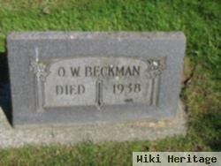 Oscar W Beckman