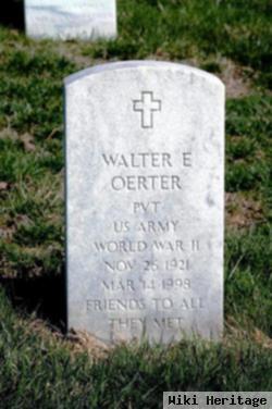 Walter E Oerter