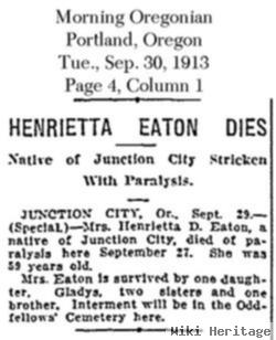 Henrietta "etta" Eaton