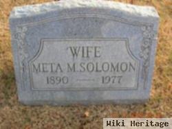 Meta M Solomon