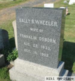 Sally B Wheeler Osborn