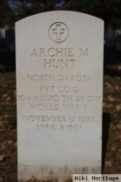 Archie M Hunt