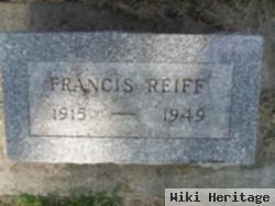 Francis G Reiff