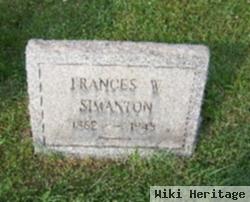 Frances W Simanton