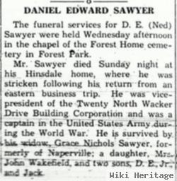 Daniel Edward "ned" Sawyer