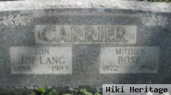 Joe Lang Carrier