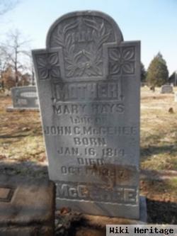 Mary Hays Mcgehee