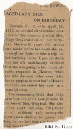 Mary Osborne Graybeal