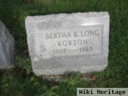 Bertha K. Long Korson