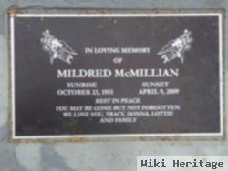 Mildred E Mcmillian