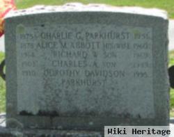 Charles A Parkhurst