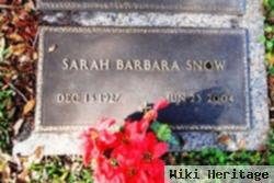 Sarah Barbara Snow