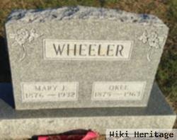 Mary J. Herzer Wheeler