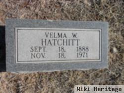 Velma W Hatchitt