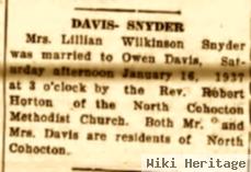 Lillian M Wilkinson Snyder / Davis