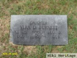 Vera D Burnett