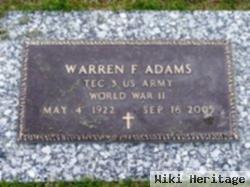 Warren F J Adams