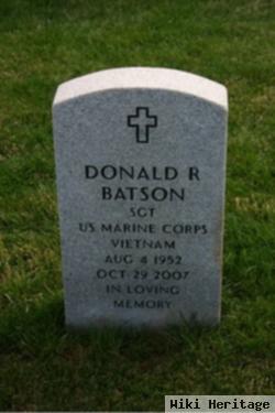 Sgt Donald R Batson