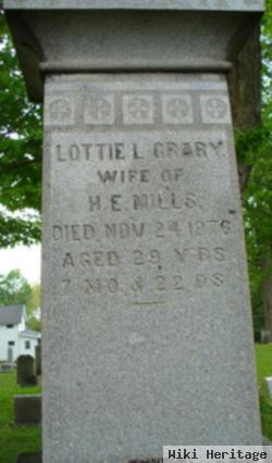 Charlotte L "lottie" Crary Mills