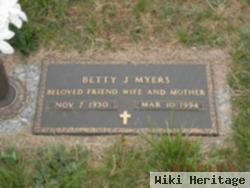 Betty J Myers