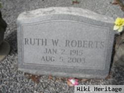 Ruth W. Roberts