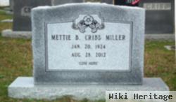 Mettie B Cribb Miller