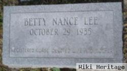 Betty Nance Lee