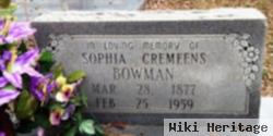 Sophia Cremeens Bowman