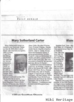 Mary Sutherland Carter