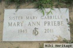 Sr Mary Gabrille Mary Ann Priebe