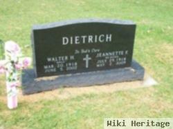 Walter H "wally" Dietrich