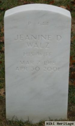 Jeanine D Walz