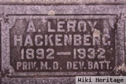 Pvt Leroy A. Hackenberg