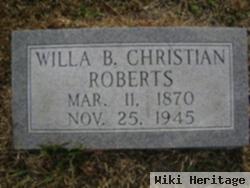 Willa B. Christian Roberts