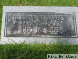 Lydia "bertha" Womack Yarber