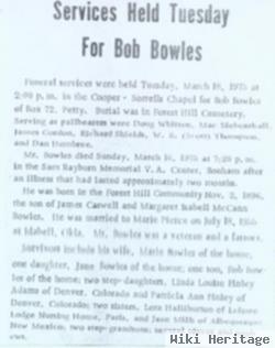 Robinett T "bob" Bowles