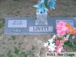 Joe M Lovett, Sr