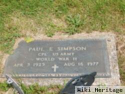 Paul E Simpson