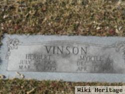 Myrtle A Vinson