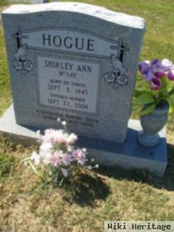 Shirley Ann Mcvay Hogue